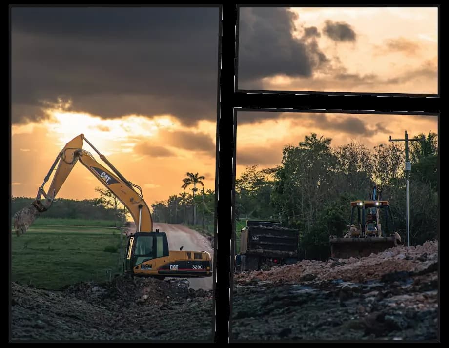 zdjęcie przedstawia koparkę